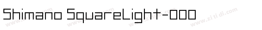 Shimano SquareLight字体转换